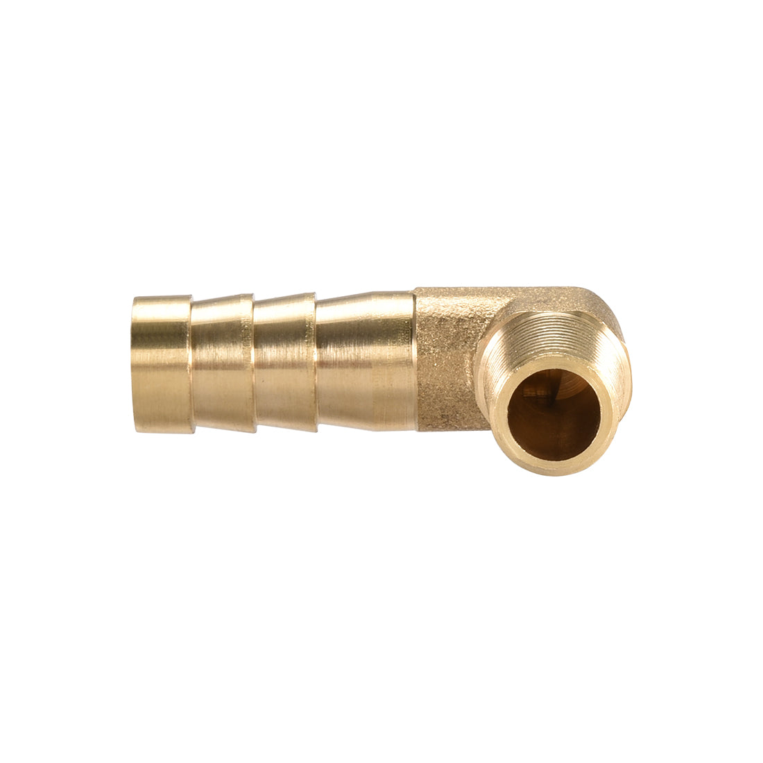 uxcell Uxcell Brass Barb Hose Fitting 90 Degree Elbow 10mm Barbed x 1/8 PT Male Pipe