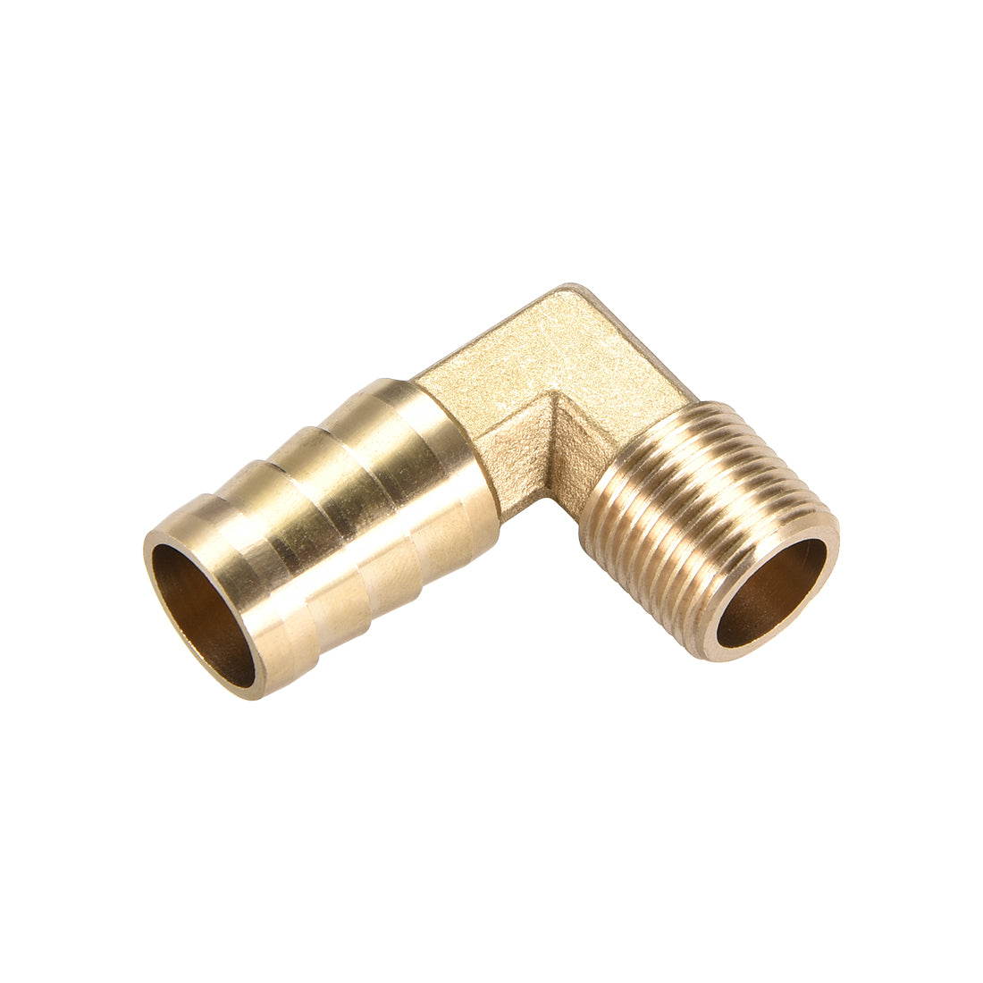 uxcell Uxcell Brass Barb Hose Fitting 90 Degree Elbow 16mm Barbed x 3/8PT Male Pipe