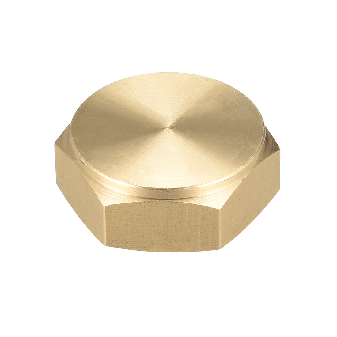 Uxcell Uxcell Brass Female Pipe Fitting Valve Cap M26x1.5 Hex Head End Plug Connector  2pcs