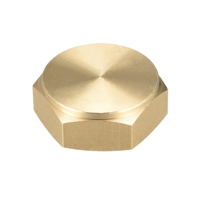 Harfington Uxcell Brass Female Pipe Fitting Valve Cap M26x1.5 Hex Head End Plug Connector  2pcs