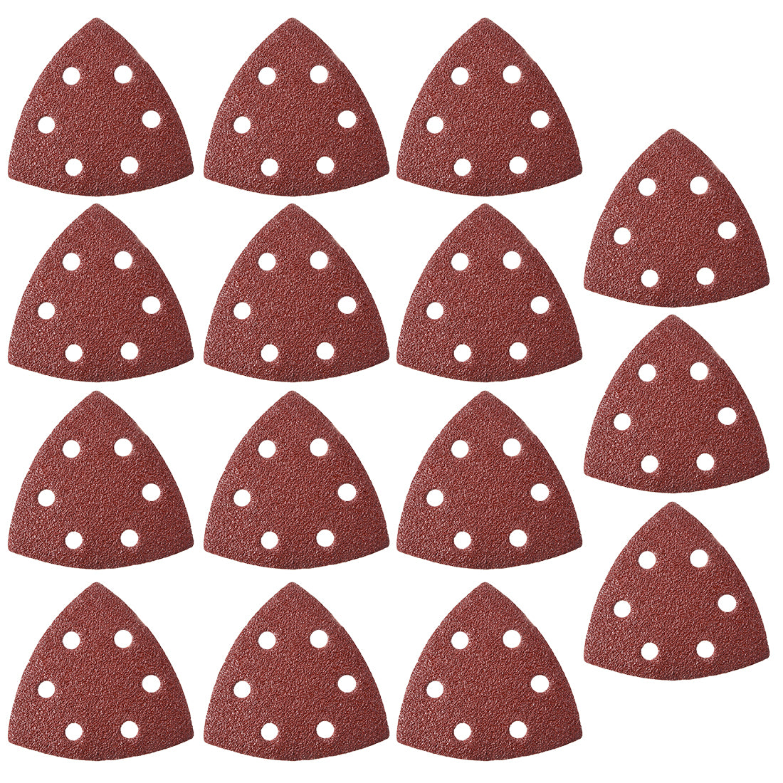 uxcell Uxcell Triangle Detail Sander Sandpaper,Sanding Paper,6 Hole 40 Grits 15pcs