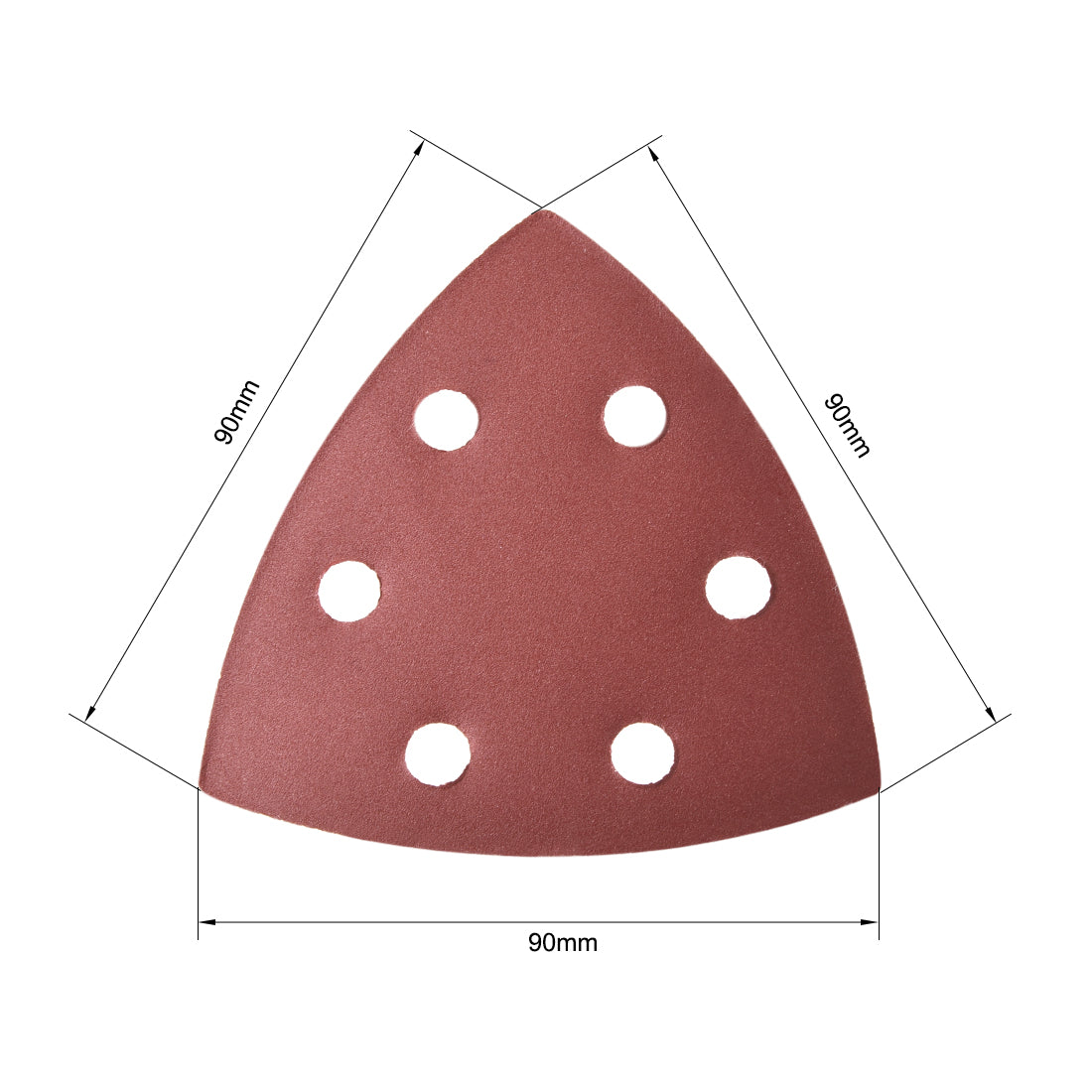 uxcell Uxcell Triangle Detail Sander Sandpaper,Sanding Paper,6 Hole 40 Grits 15pcs