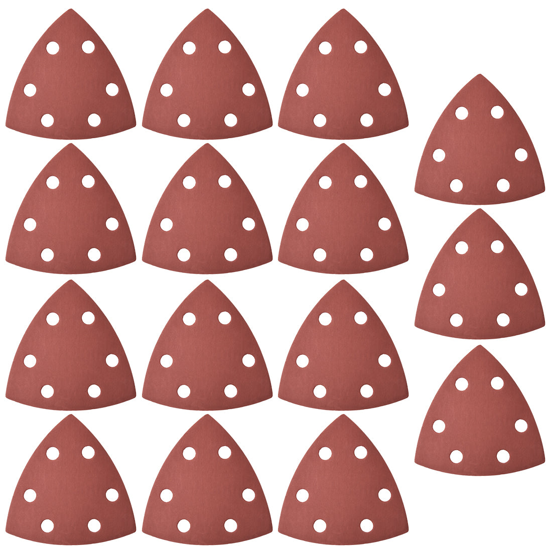 uxcell Uxcell Triangle Detail Sander Sandpaper,Sanding Paper,6 Hole 40 Grits 15pcs