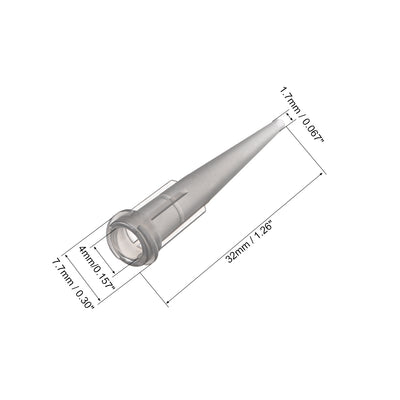 Harfington Uxcell Industrial Blunt Tip Tapered Dispensing Fill Needle 16ga X 1.26" Gray 120pcs