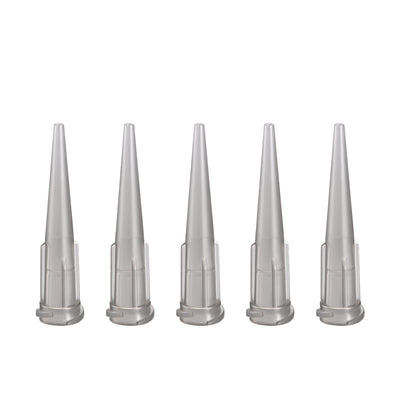 uxcell Uxcell Industrial Blunt Tip Tapered Dispensing Fill Needle 16ga X 1.26" Gray 5pcs