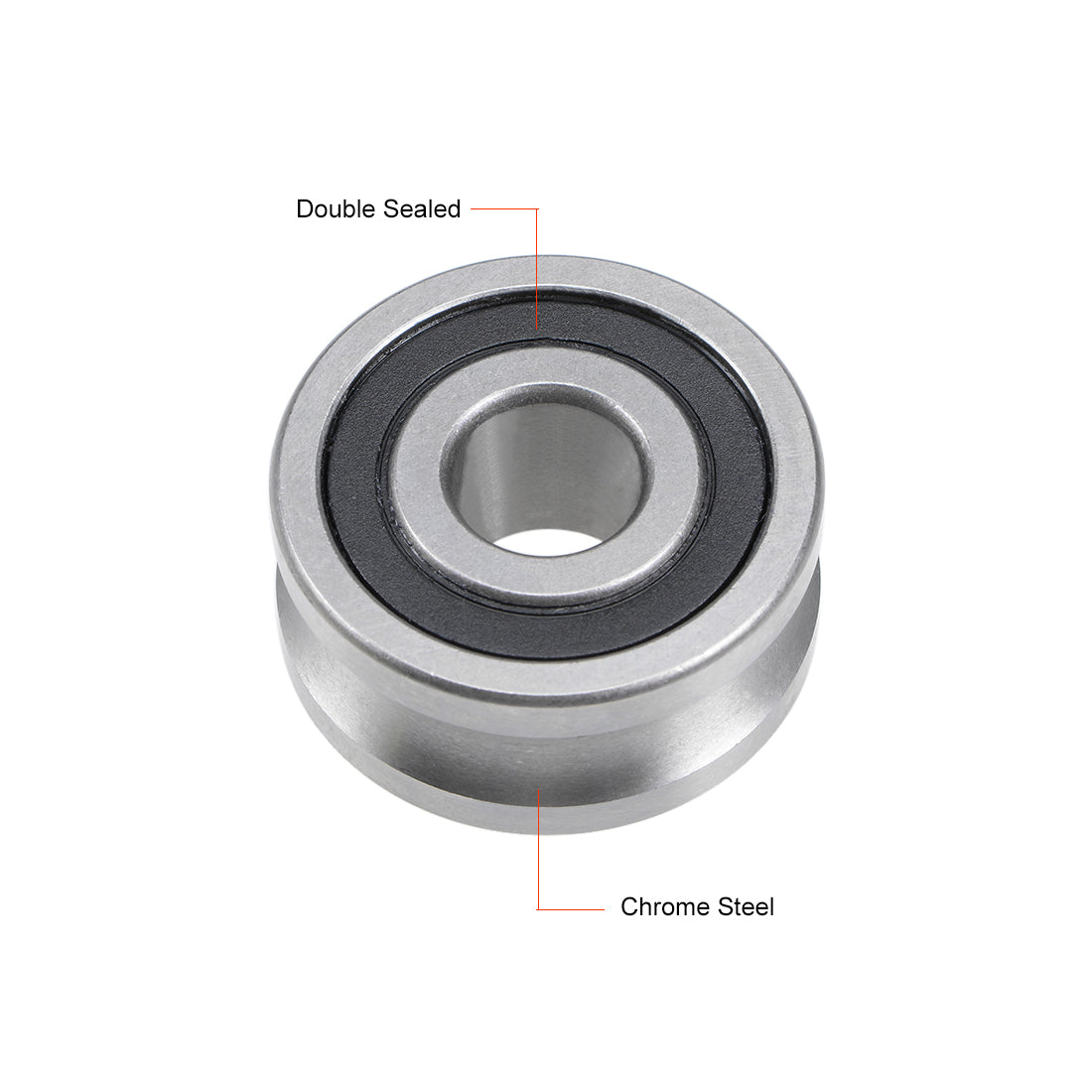 Harfington U-Groove Ball Bearing NPP KDD Guide Pulley Bearings for Shaft