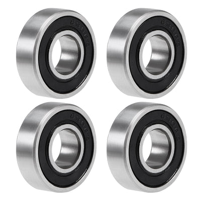 Harfington Uxcell Deep Groove Ball Bearings Metric Double Sealed Chrome Steel Z1