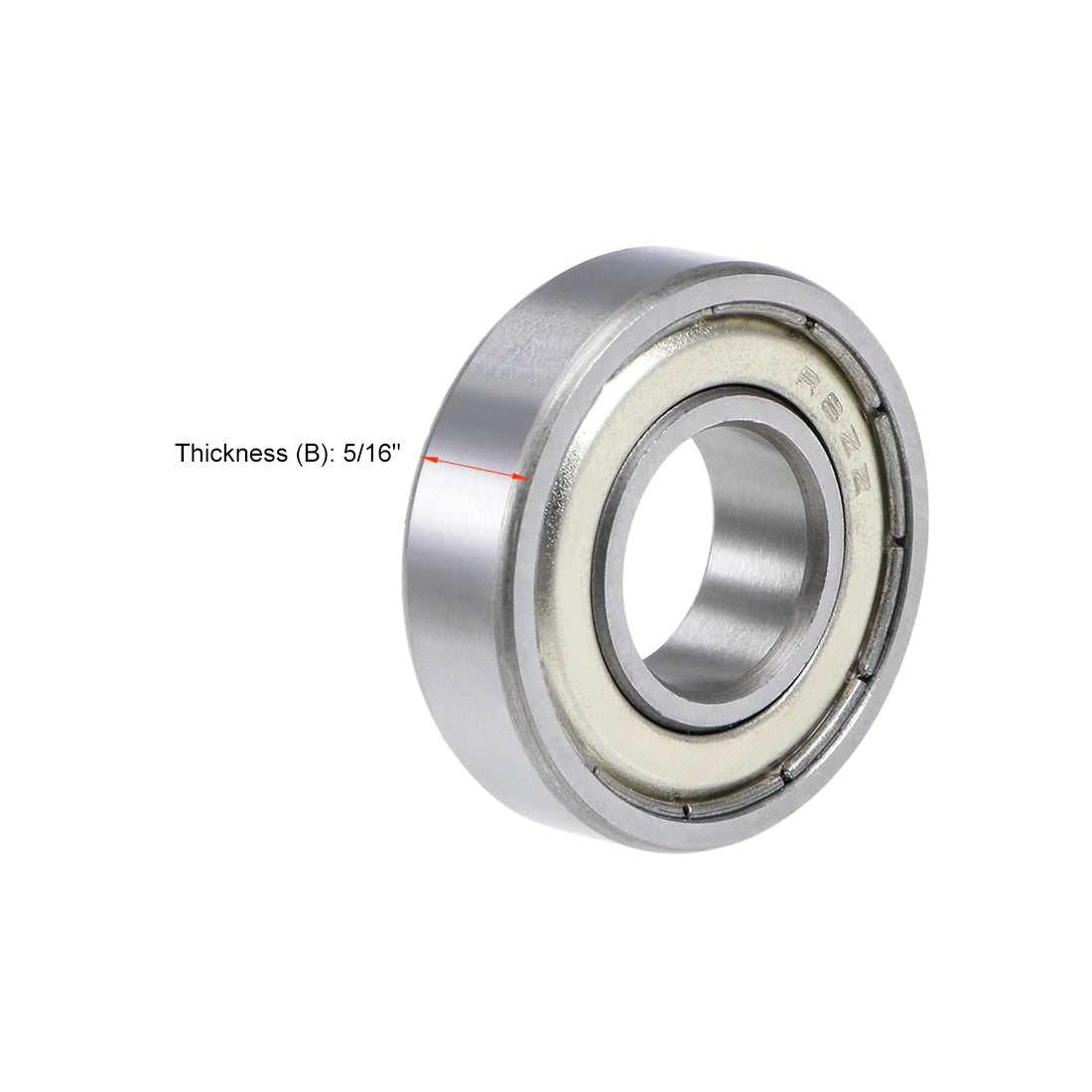 uxcell Uxcell Deep Groove Ball Bearings Z2 Double Shielded Chrome Steel Roller