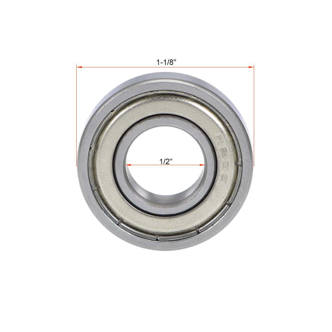 uxcell Uxcell Deep Groove Ball Bearings Z2 Double Shielded Chrome Steel Roller