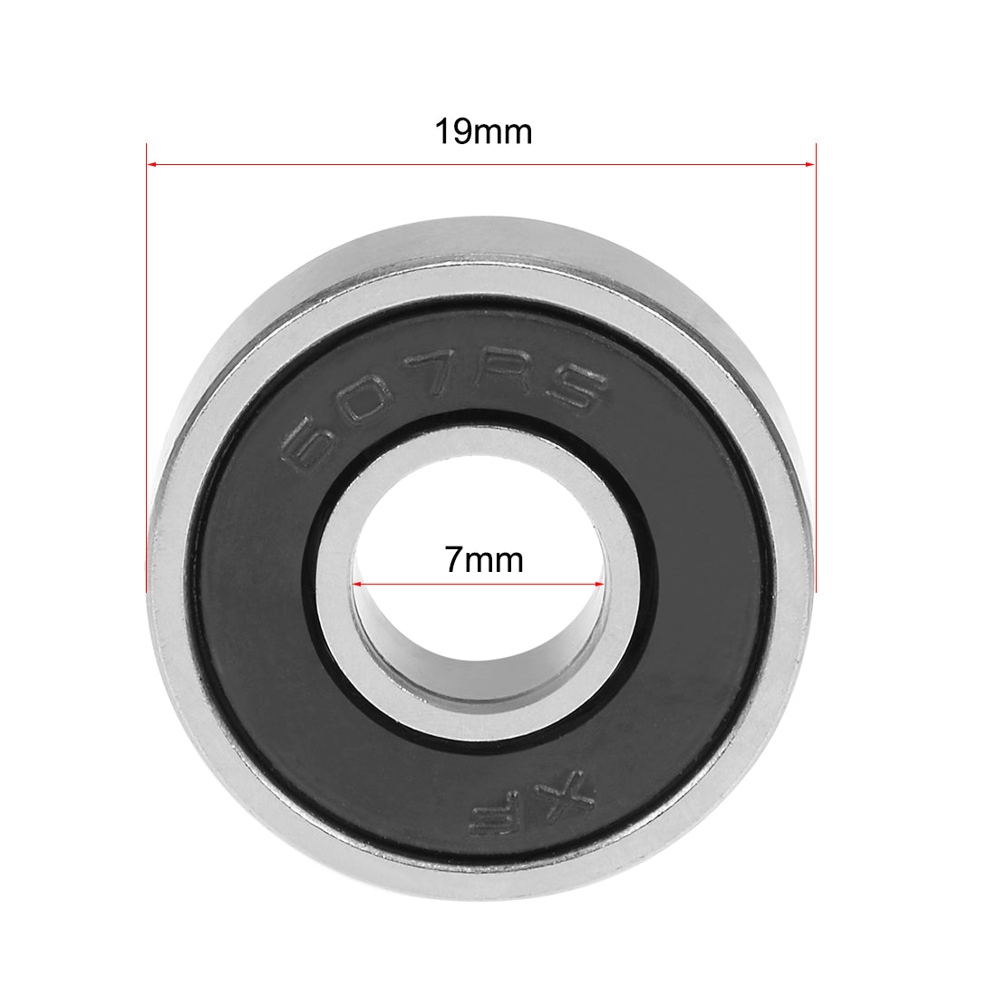 uxcell Uxcell Deep Groove Ball Bearing Double Sealed Chrome Steel P0 Z1 Metric Bearings