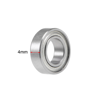 Harfington Uxcell Deep Groove Ball Bearings Metric Double Shield Chrome Steel P0 Z1