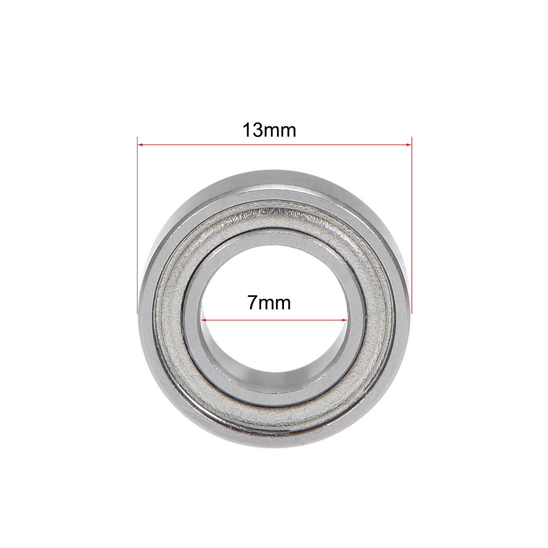 uxcell Uxcell Deep Groove Ball Bearings Metric Double Shield Chrome Steel P0 Z1