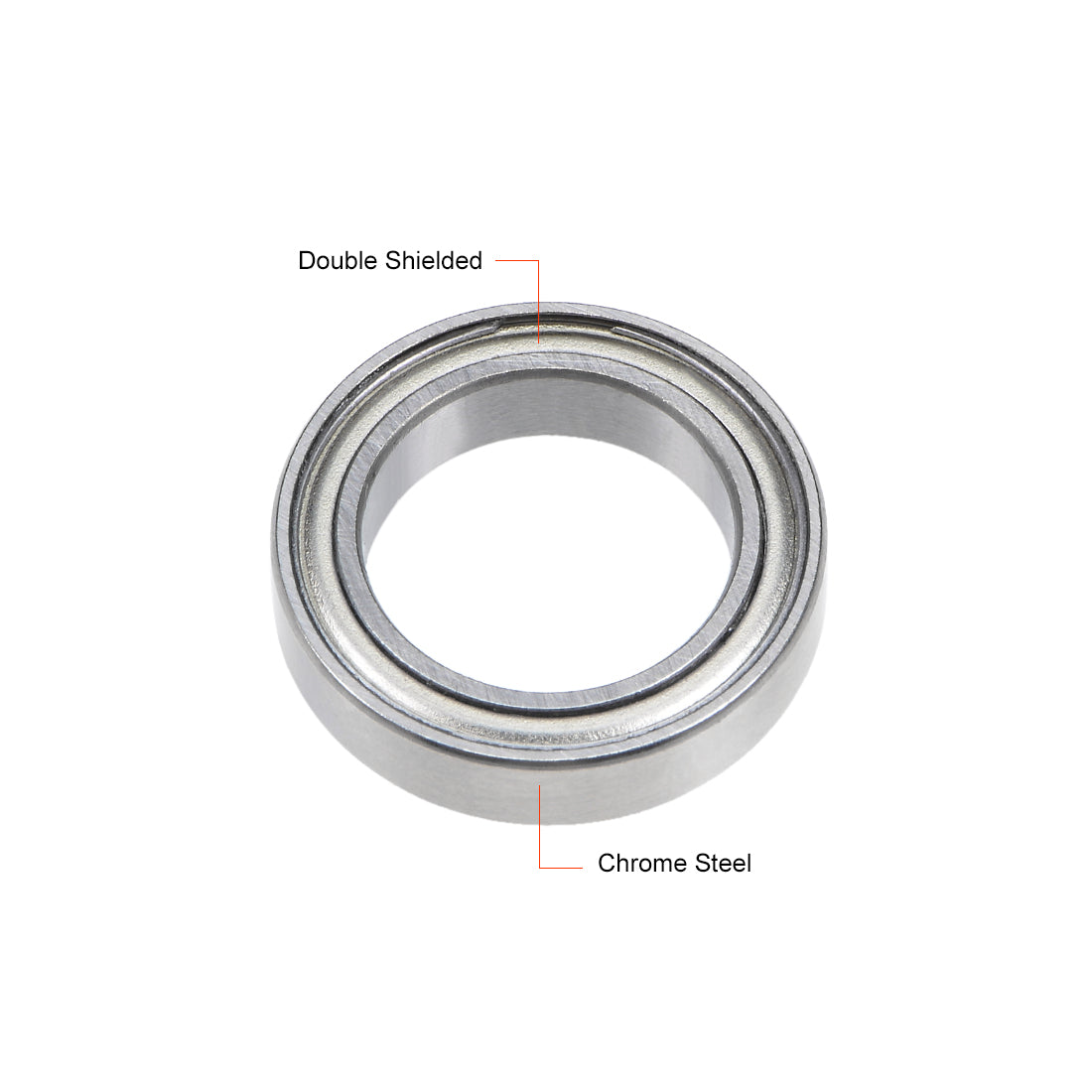 uxcell Uxcell Deep Groove Ball Bearings Thin Section Double Shield Chrome Steel