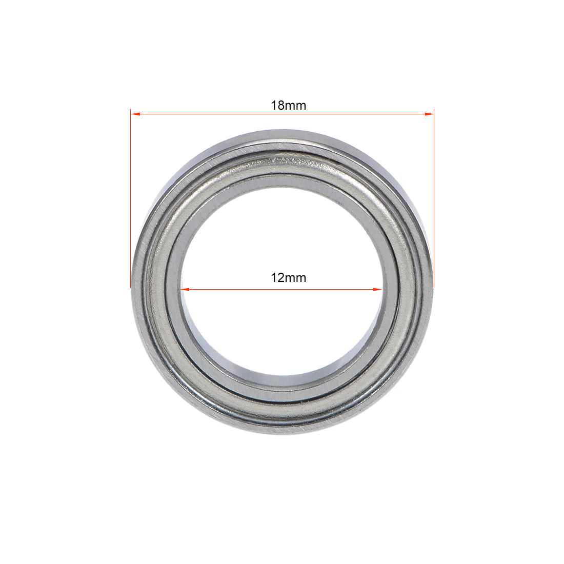 uxcell Uxcell Deep Groove Ball Bearings Thin Section Double Shield Chrome Steel