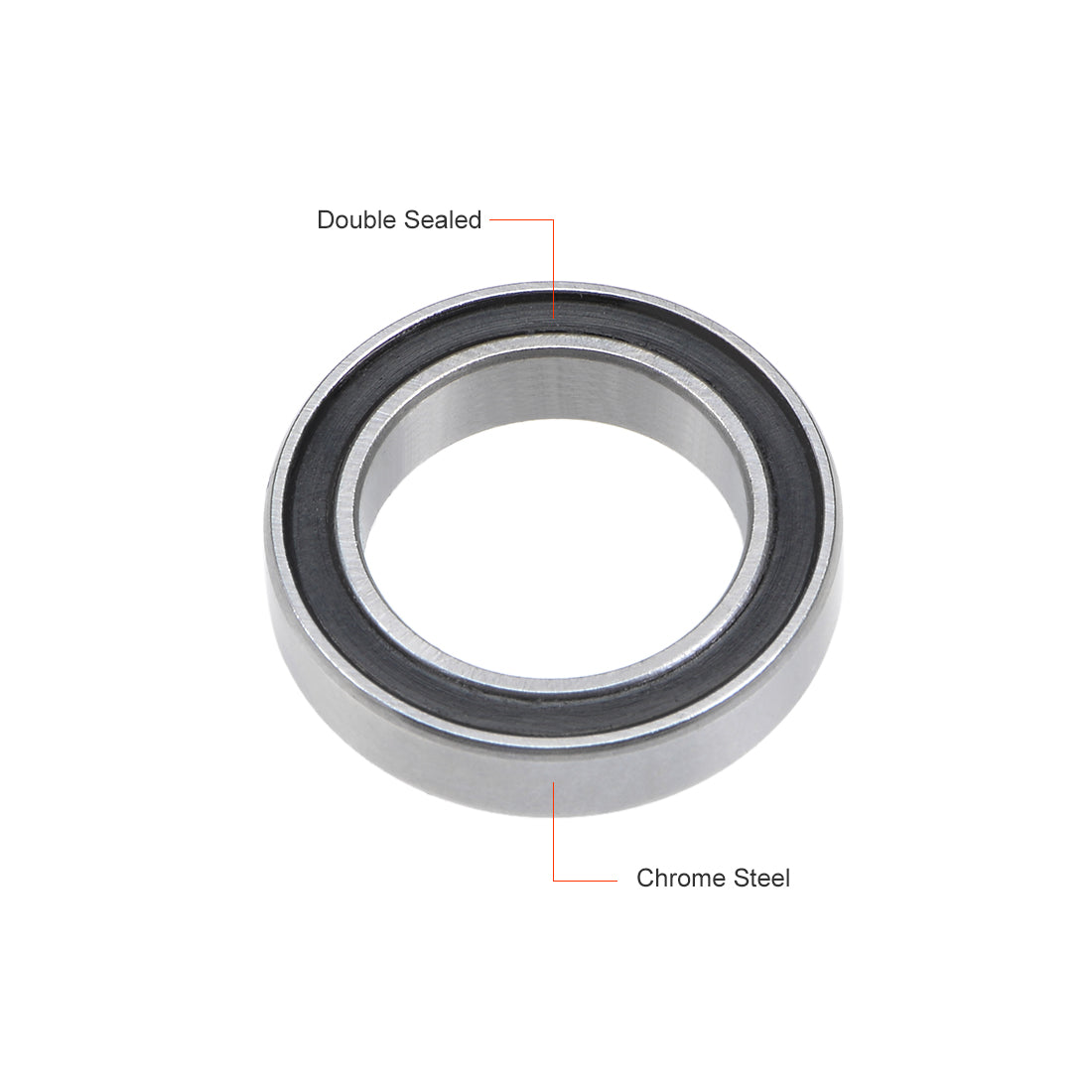 uxcell Uxcell Deep Groove Ball Bearings Thin Section Double Sealed Chrome Steel Z1