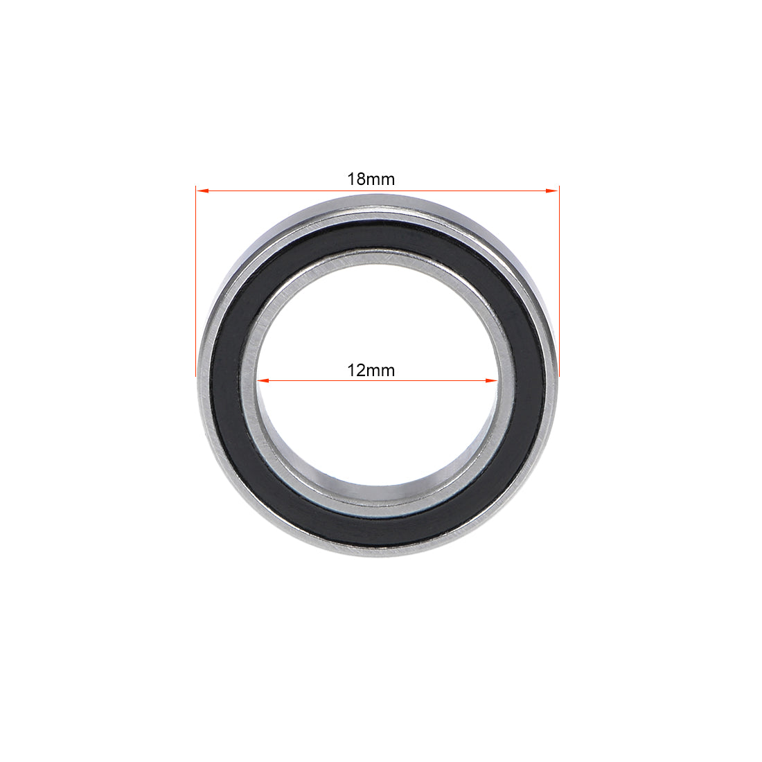 uxcell Uxcell Deep Groove Ball Bearings Thin Section Double Sealed Chrome Steel Z1