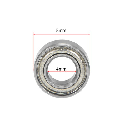 Harfington Uxcell Deep Groove Ball Bearings Metric Double Shield Chrome Steel P0 Z1