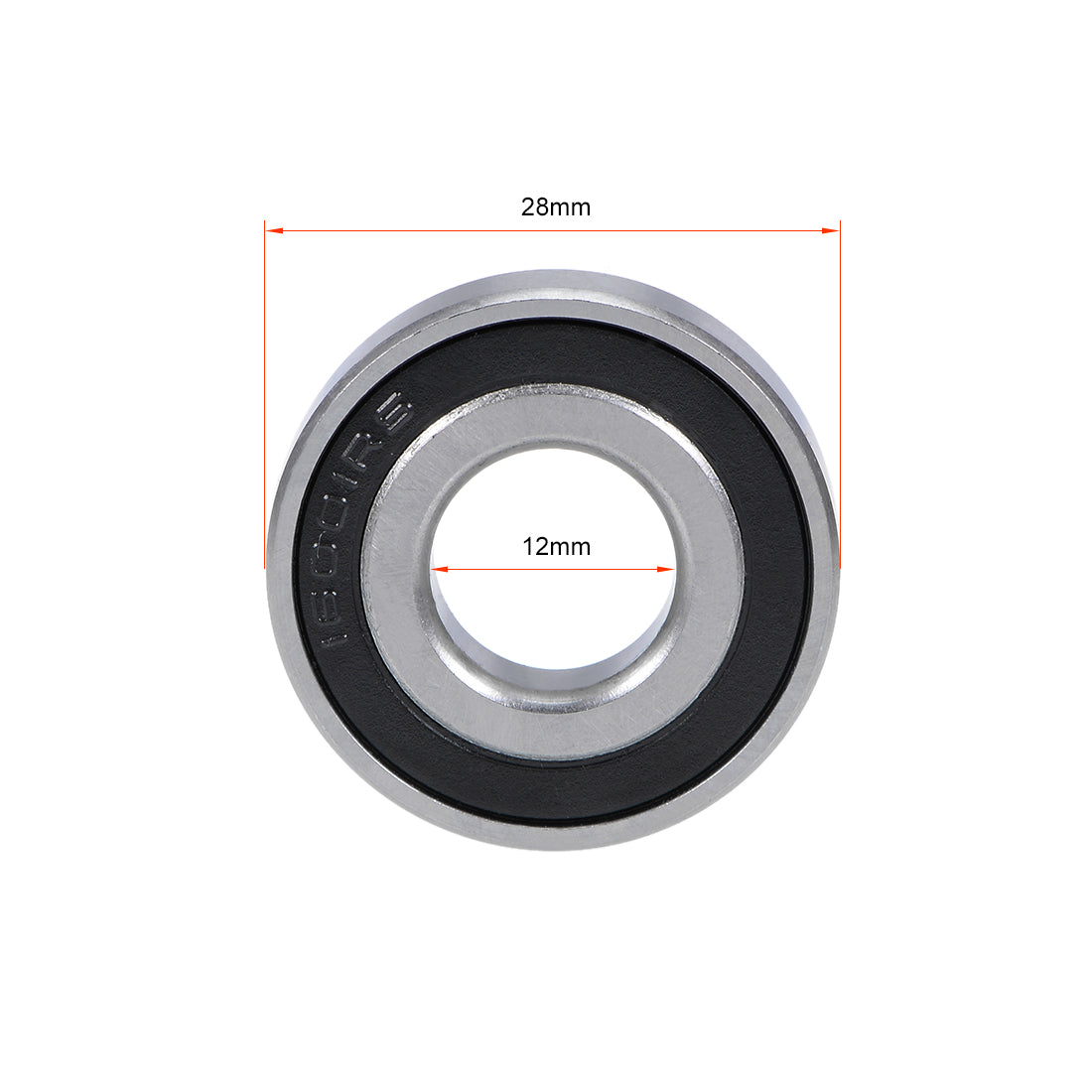 uxcell Uxcell Deep Groove Ball Bearings  Metric Double Sealed Chrome Steel ABEC1 Z2