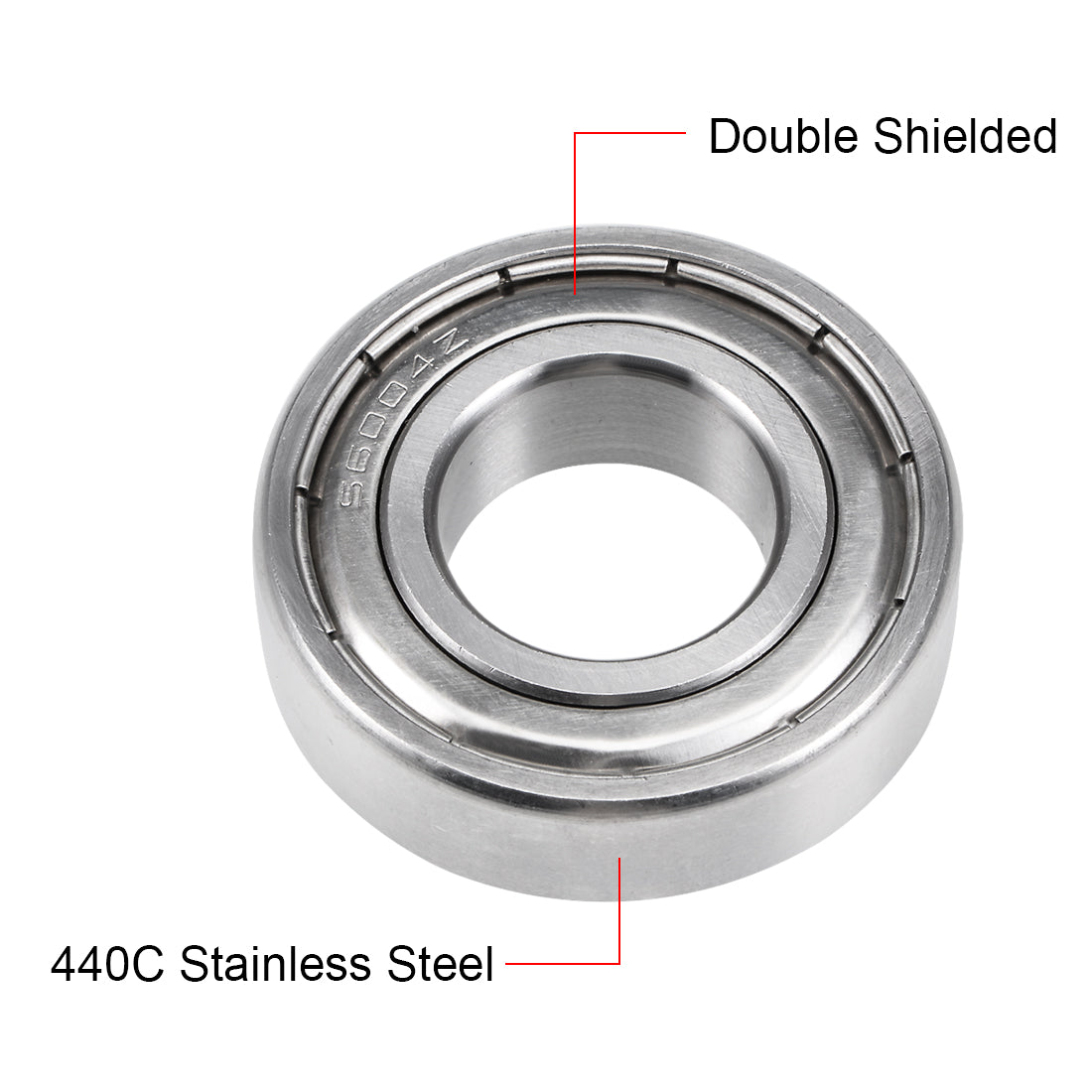 uxcell Uxcell Deep Groove Ball Bearings Double Shielded Stainless Steel