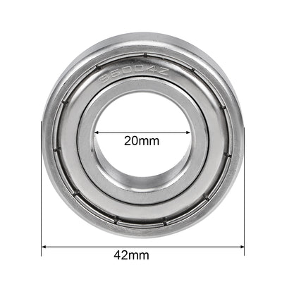 Harfington Uxcell Deep Groove Ball Bearings Double Shielded Stainless Steel