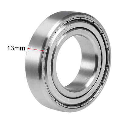 Harfington Uxcell Deep Groove Ball Bearings Double Shielded Stainless Steel