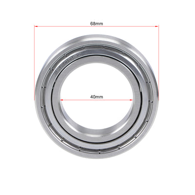 Harfington Uxcell Deep Groove Ball Bearings Double Shielded Stainless Steel