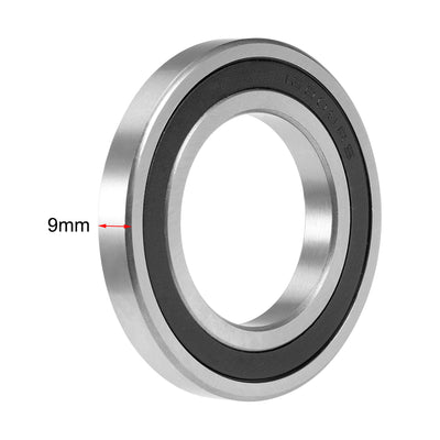 Harfington Uxcell Deep Groove Ball Bearings Metric Double Sealed Chrome Steel