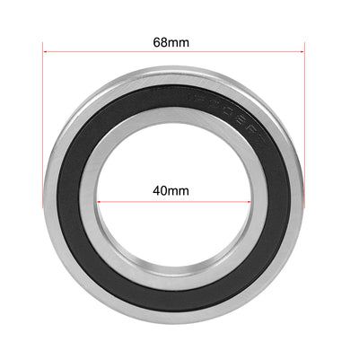 Harfington Uxcell Deep Groove Ball Bearings Metric Double Sealed Chrome Steel