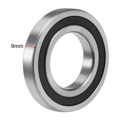 Harfington Uxcell Deep Groove Ball Bearing Double Sealed Chrome Steel Bearings