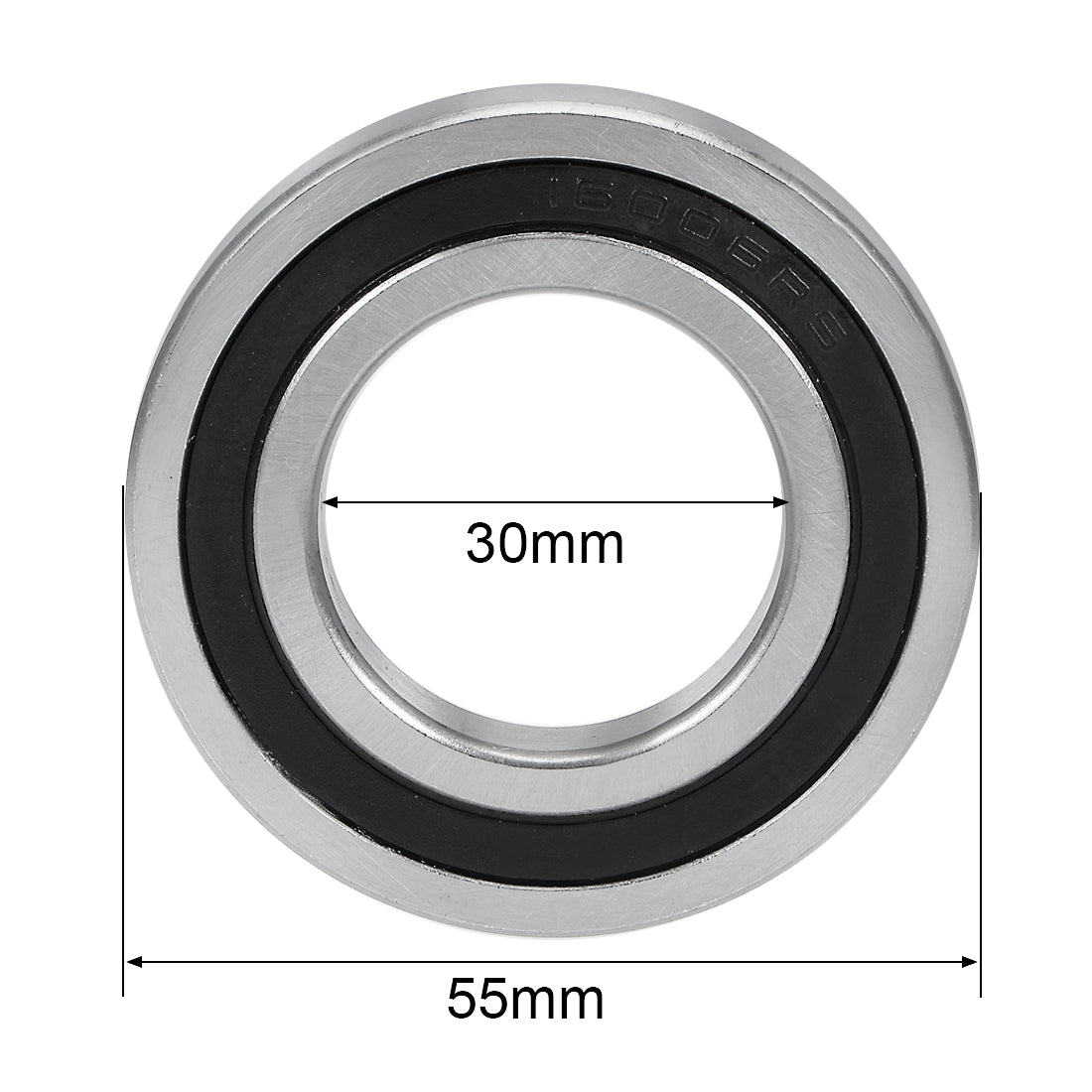 uxcell Uxcell Deep Groove Ball Bearing Double Sealed Chrome Steel Bearings