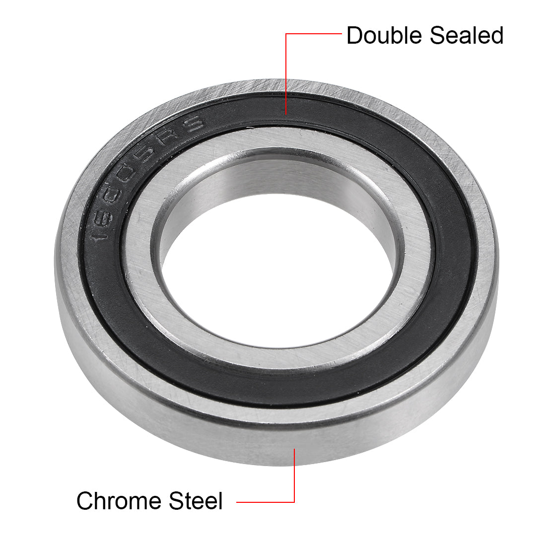 uxcell Uxcell Deep Groove Ball Bearing Double Sealed Chrome Steel Bearings