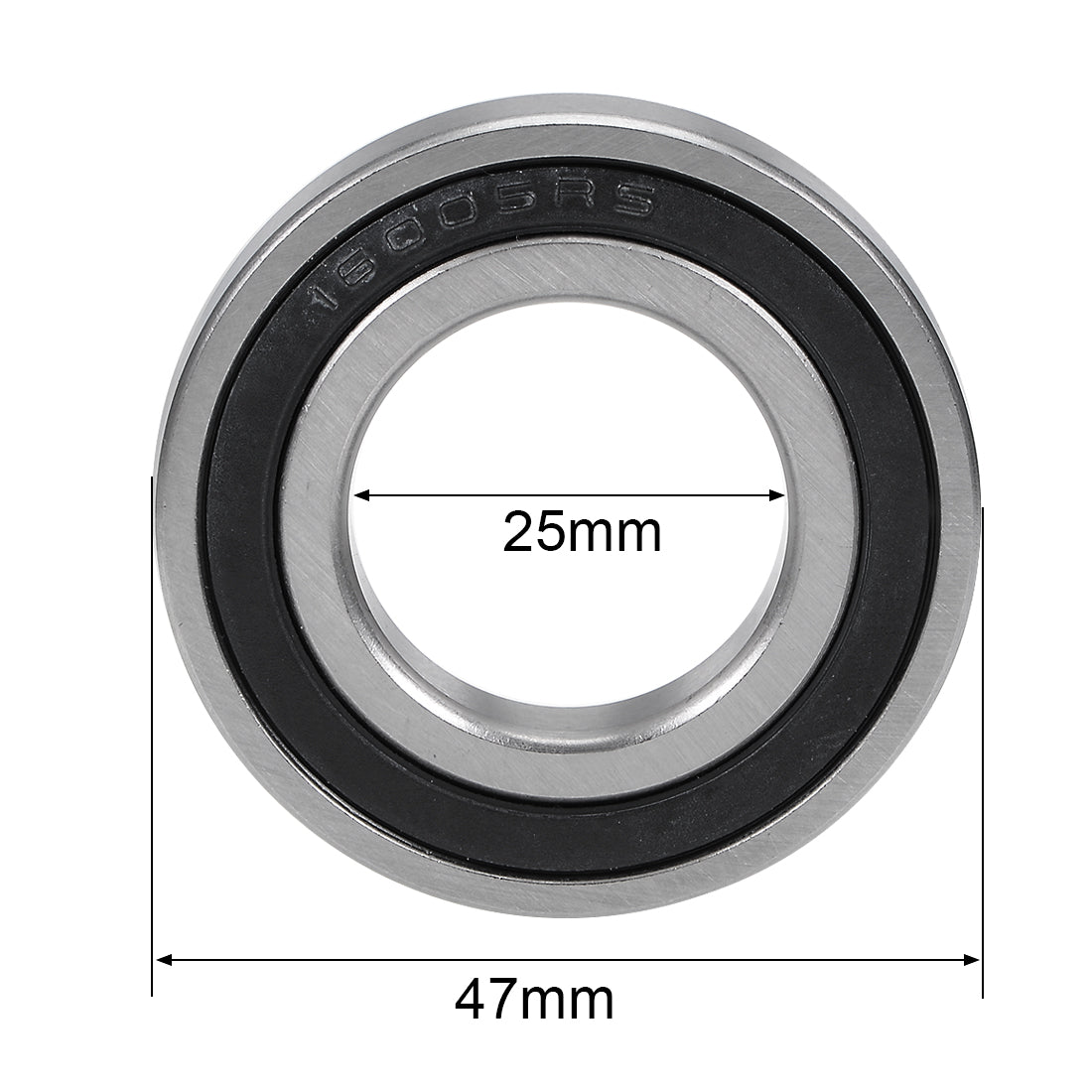 uxcell Uxcell Deep Groove Ball Bearing Double Sealed Chrome Steel Bearings