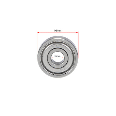 Harfington Uxcell Deep Groove Ball Bearings Double Shielded Stainless Steel