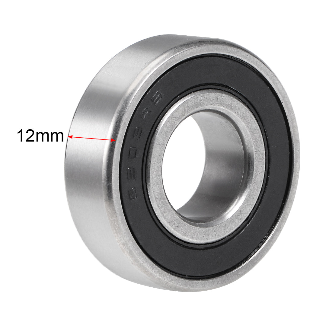 uxcell Uxcell S6203-2RS Stainless Steel Ball Bearing 17x40x12mm Double Sealed 6203RS Bearings