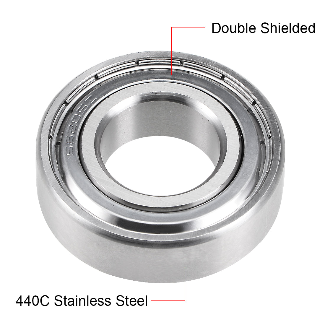 uxcell Uxcell Deep Groove Ball Bearings Double Shielded Stainless Steel