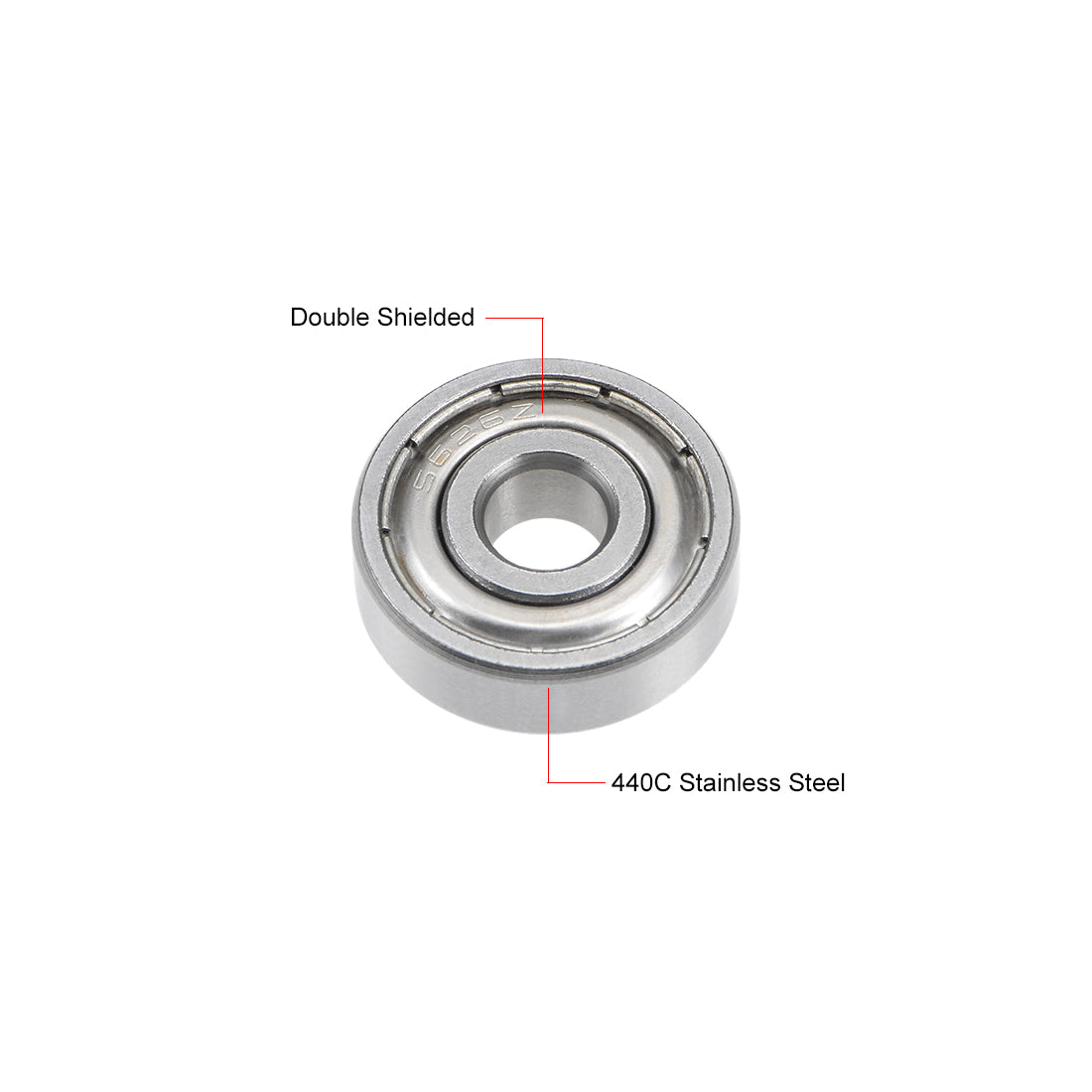 uxcell Uxcell Deep Groove Ball Bearings Double Shielded Stainless Steel