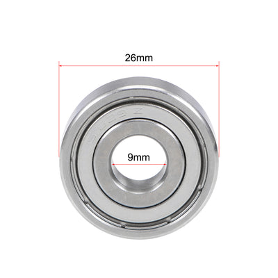 Harfington Uxcell Deep Groove Ball Bearings Double Shielded Stainless Steel