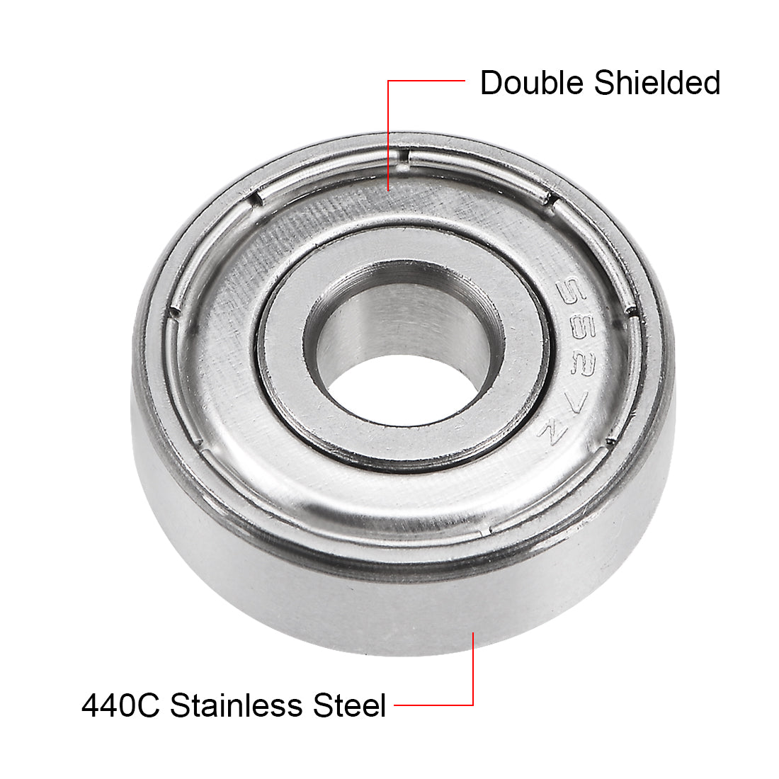 uxcell Uxcell Deep Groove Ball Bearings Double Shielded Stainless Steel