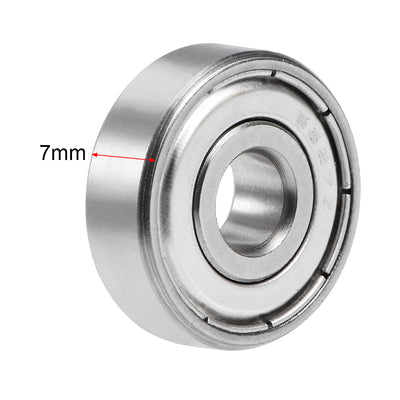 Harfington Uxcell Deep Groove Ball Bearings Double Shielded Stainless Steel