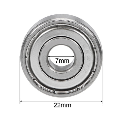 Harfington Uxcell Deep Groove Ball Bearings Double Shielded Stainless Steel