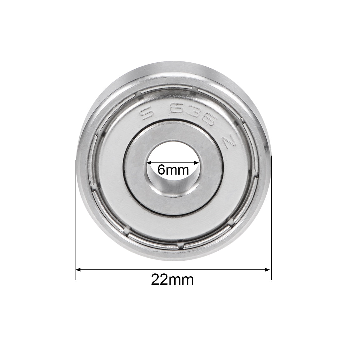 uxcell Uxcell Deep Groove Ball Bearings Double Shielded Stainless Steel