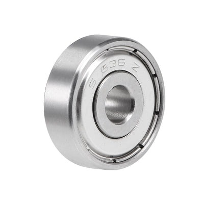 Harfington Uxcell Deep Groove Ball Bearings Double Shielded Stainless Steel