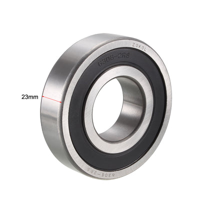 Harfington Uxcell Deep Groove Ball Bearings Metric Double Sealed Chrome Steel