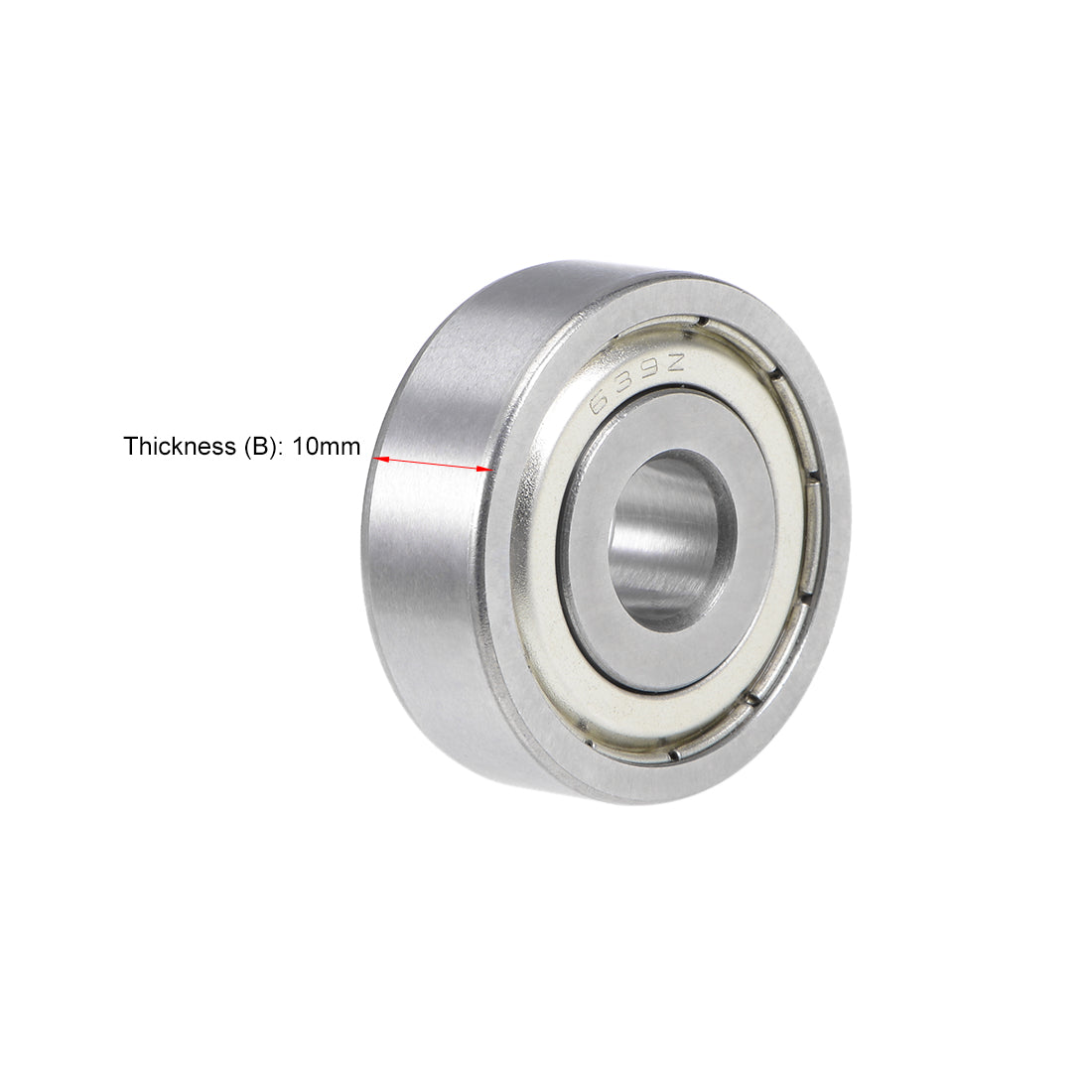 uxcell Uxcell Deep Groove Ball Bearings Metric Double Shield Chrome Steel ABEC1 Z1