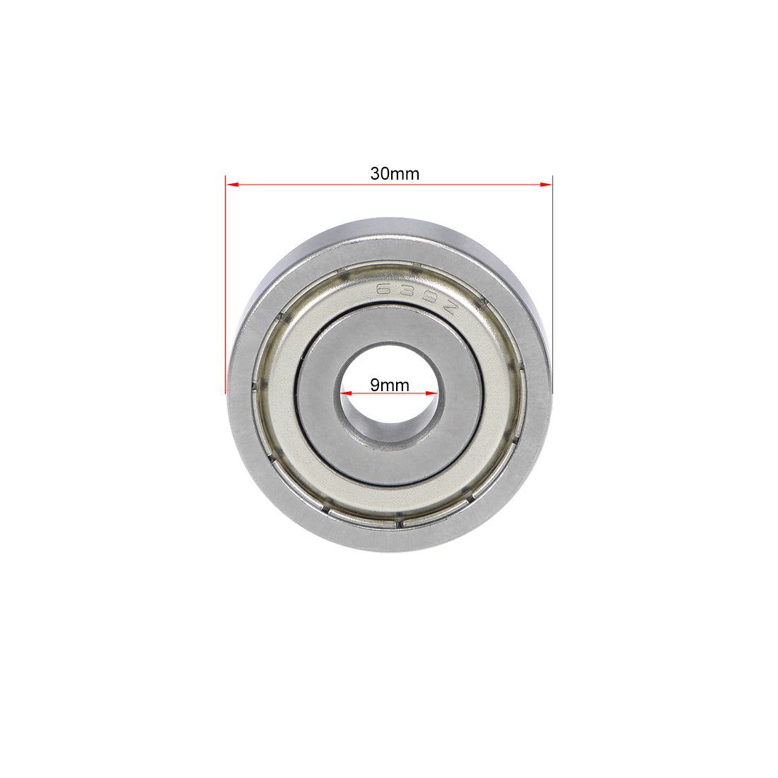 uxcell Uxcell Deep Groove Ball Bearings Metric Double Shield Chrome Steel ABEC1 Z1