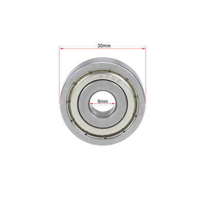 Harfington Uxcell Deep Groove Ball Bearings Metric Double Shield Chrome Steel ABEC1 Z1