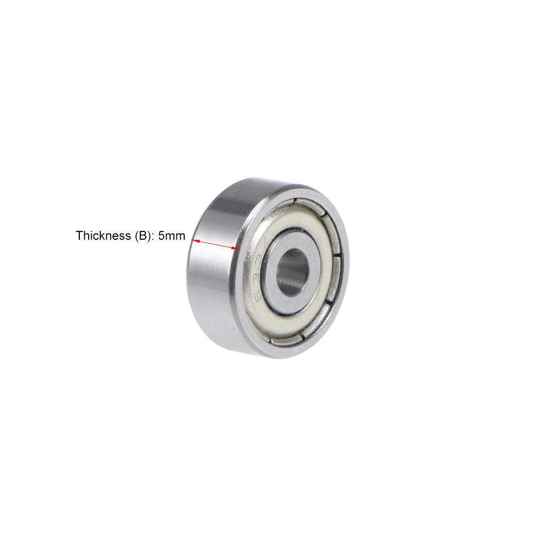 uxcell Uxcell Deep Groove Ball Bearings Metric Double Shielded Chrome Steel ABEC1 Z1