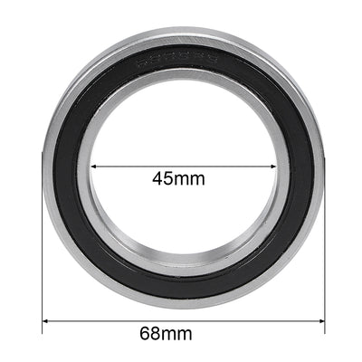 Harfington Uxcell Deep Groove Ball Bearings Metric Double Sealed Chrome Steel