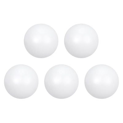 Harfington Uxcell PTFE Ball, 4mm Diameter, Ground Finish, Diaphragm Pneumatic Pump White, 5pcs