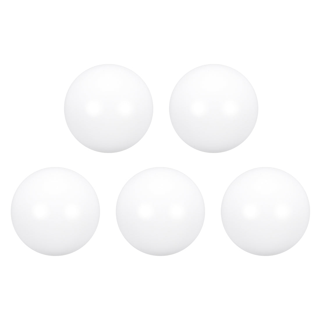 uxcell Uxcell PTFE Ball, 22mm Diameter, Ground Finish, Diaphragm Pneumatic Pump White, 5pcs